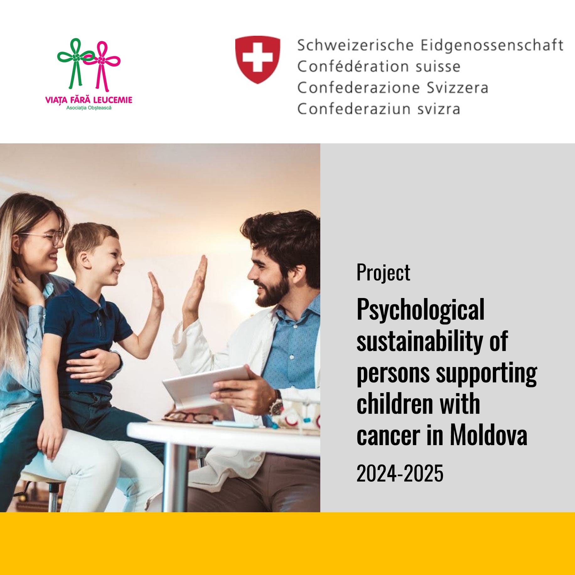Creșterea rezilienței psihologice a persoanelor ce oferă suport copiilor cu cancer